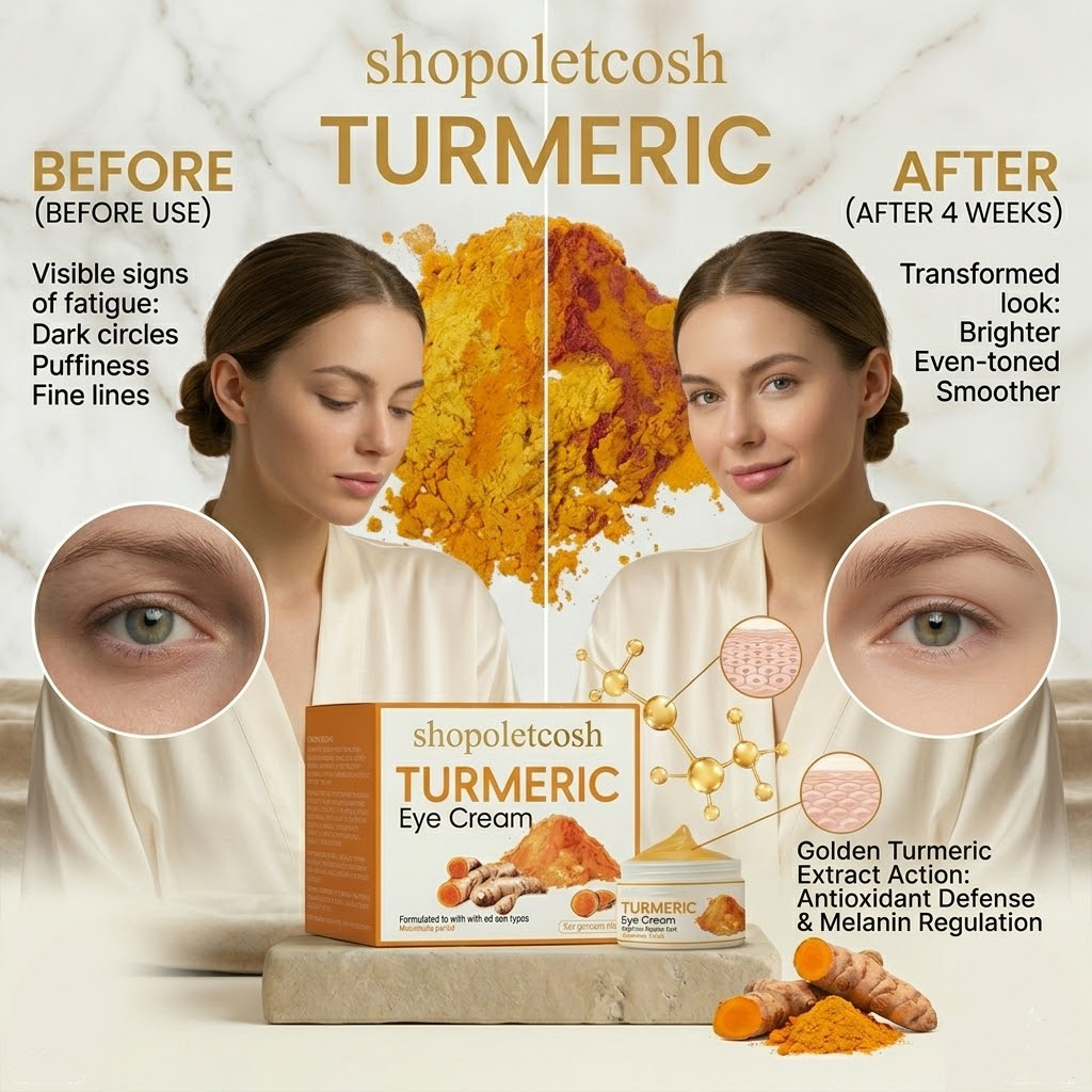 Shopoletcosh Turmeric Radiance Resurfacing Eye Serum | Intensive Lift & Dark Circle Recovery