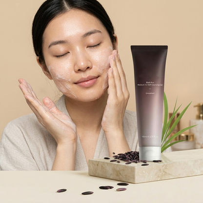 Shopoletcosh Fermented Black Rice Purifying Cleansing Gel - Antioxidant-Rich Revitalizing Face Wash for Radiant, Glowing Skin